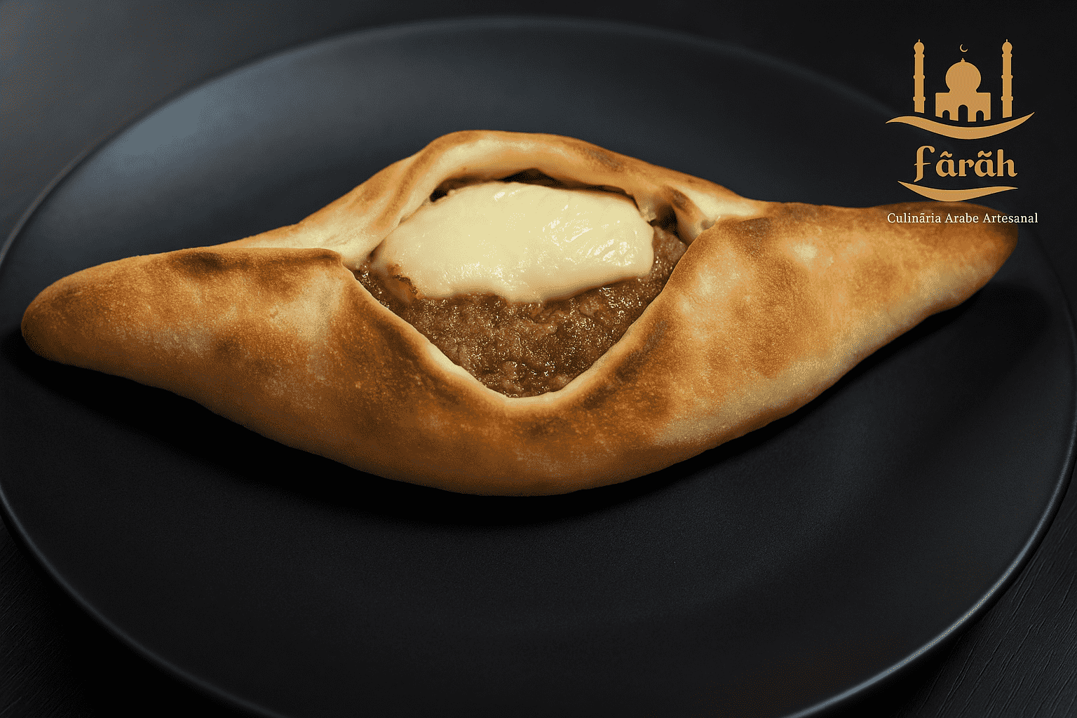 ESFIHA DE CARNE SECA COM CATUPIRY