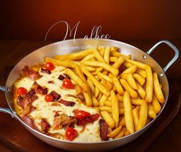 PORÇÃO PARMÊ FRITAS C/ BACON