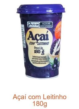 AÇAI C/ LEITINHO 180g