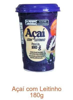 AÇAI C/ LEITINHO 180g