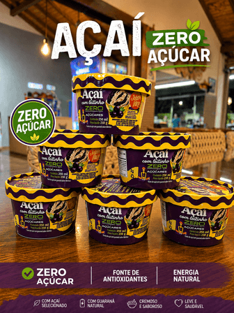 AÇAI C/ LEITINHO ZERO AÇUCAR 210G