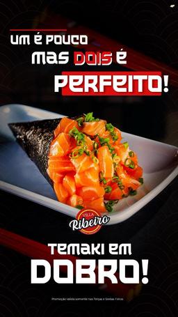 TEMAKI SALMÃO EM CUBOS