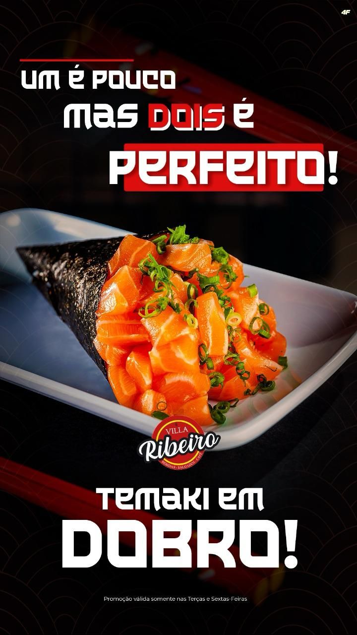 TEMAKI SALMÃO EM CUBOS